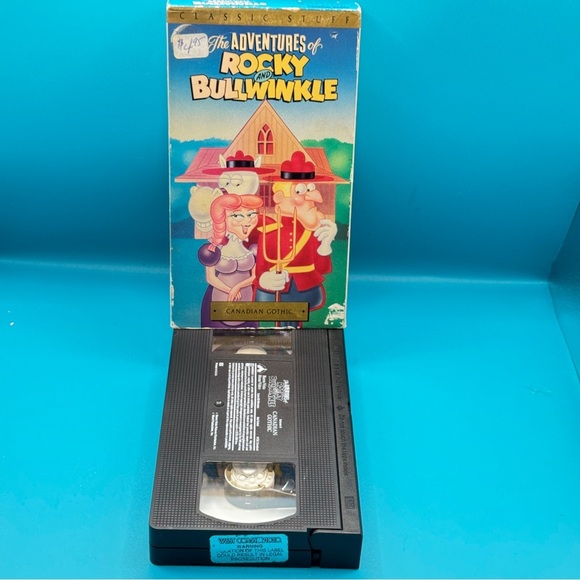 Rocky & Bullwinkle VHS Vol. 6 Canadian Gothic Tested w/Sleeve Vintage 1991 - Picture 6 of 8